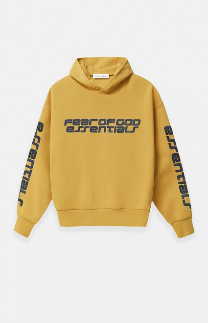 Fear of God ESSENTIALS Men's Canyon Cropped Relaxed Hoodie - 0192468680064493