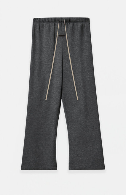 Fear of God ESSENTIALS Men's Charcoal Heather Fleece Flare Sweatpants - 0130250500016431