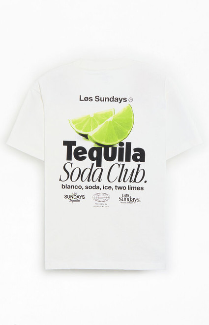 Los Sundays Men's The Tequila Soda Club T-Shirt - 0097522800414