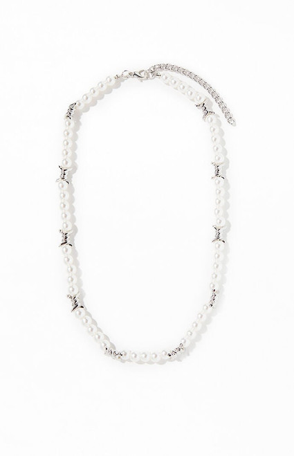 Pacsun Men's Barbed Pearl Necklace - 0629491390064