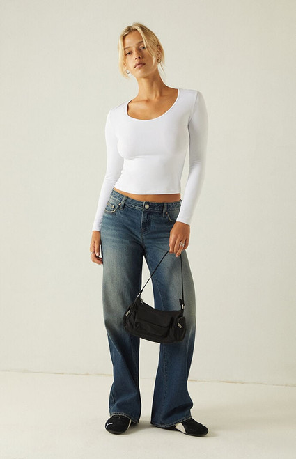 Your Favorite Women's Demi Scoop Neck Long Sleeve Top - 0716461580010