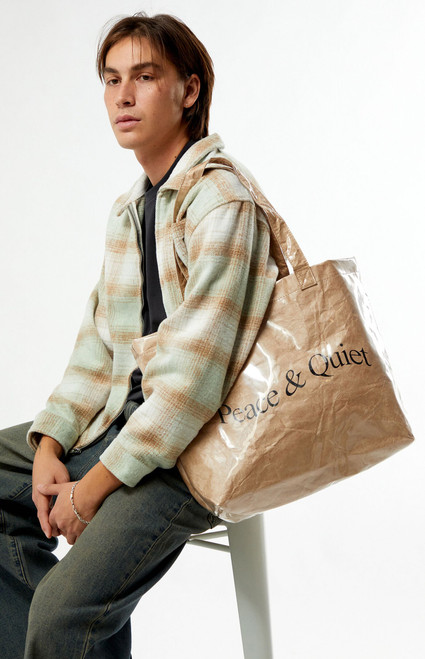 MUSEUM OF PEACE & QUIET Men's Wordmark PVC Tote Bag - 0644611300003
