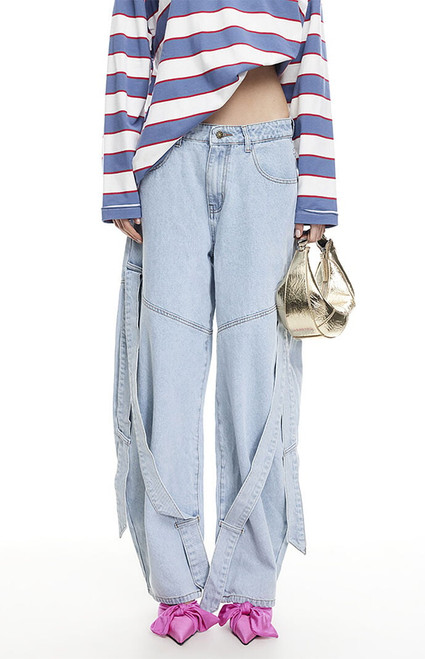 LIONESS Women's Offshore Low Rise Baggy Jeans - 0860511950008
