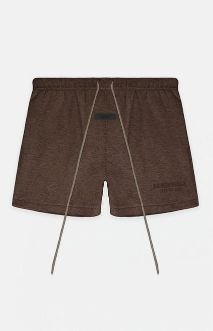 Fear of God ESSENTIALS Men's Heather Wood Sweat Shorts - 0160250500090353
