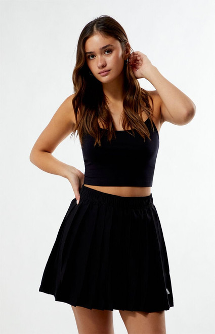 adidas Women's Black Tiro Q2 Pleated Mini Skirt - 0840000250005