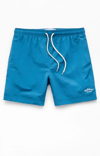 Pacsun Men's Blue Collegiate 6.5'' Swim Trunks - 0150609530025