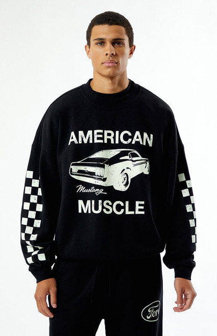 FORD Men's American Muscle Crew Neck Sweatshirt - 0190603260089