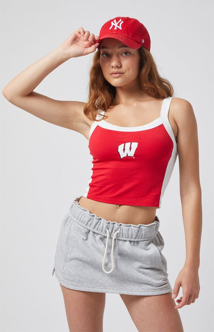 WILD COLLECTIVE Women's x Pacsun University of Wisconsin Contrast Tank Top - 0702610230012