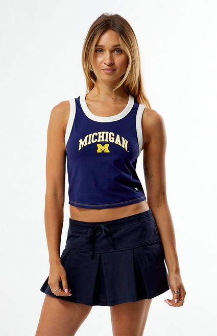 WILD COLLECTIVE Women's x Pacsun University of Michigan Cropped Tank Top - 0702610230015