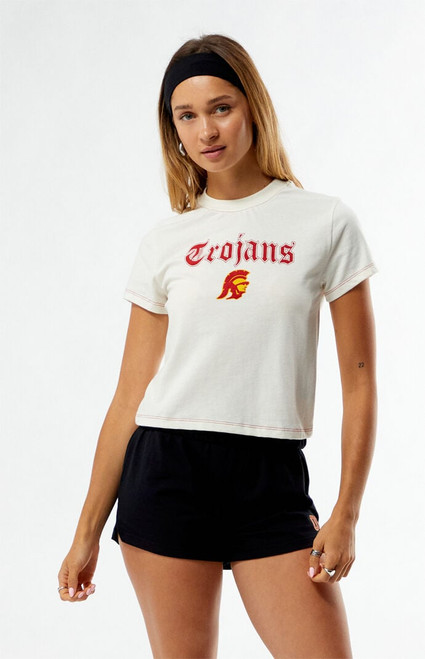 WILD COLLECTIVE Women's x Pacsun USC Trojans Mini T-Shirt - 0702610230026