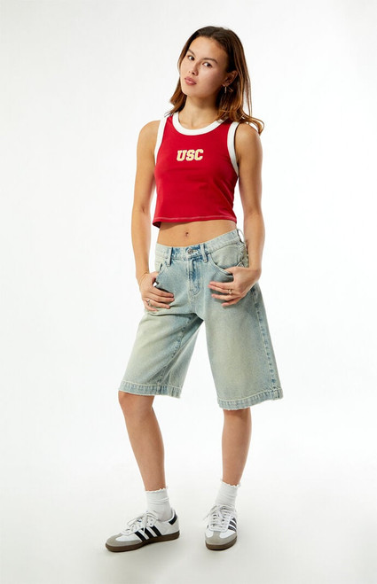 WILD COLLECTIVE Women's x Pacsun USC Trojans Cropped Tank Top - 0702610230028