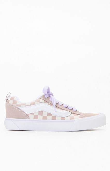 Vans Women's Gray Checkerboard Knu Skool Sneakers - 0542037910128