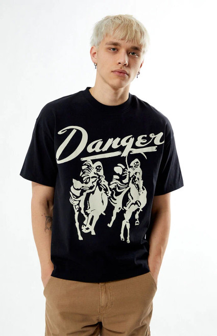 Pacsun Men's Danger Grim Reaper T-Shirt - 0120468680596