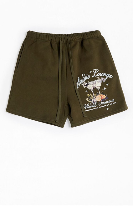 Pacsun Men's Studio Lounge Fleece Sweat Shorts - 0170519270032
