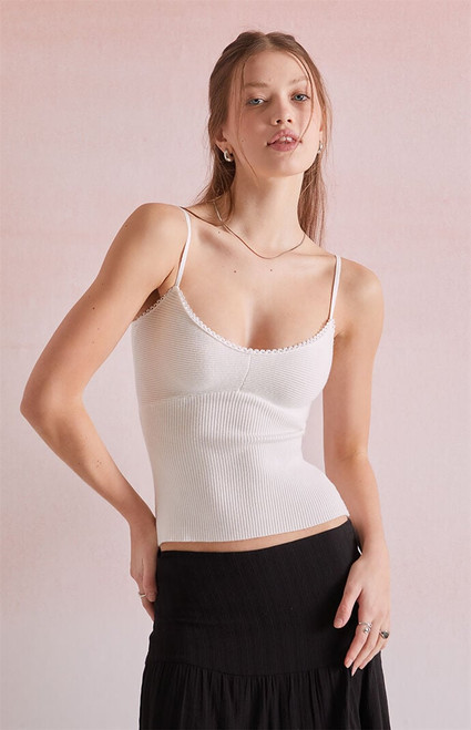 Beverly and Beck Women's Jane Trim Sweater Tank Top - 0740471630077