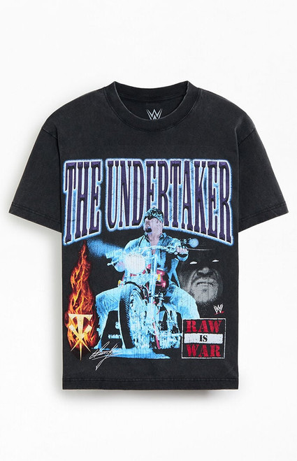 Men's WWE RAW Undertaker Biker T-Shirt - 0097603260494