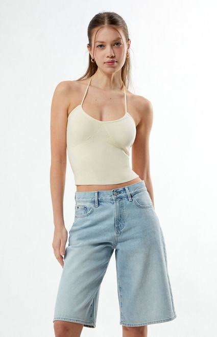 LA Hearts Women's Halter Sweater Tank Top - 0740471630079