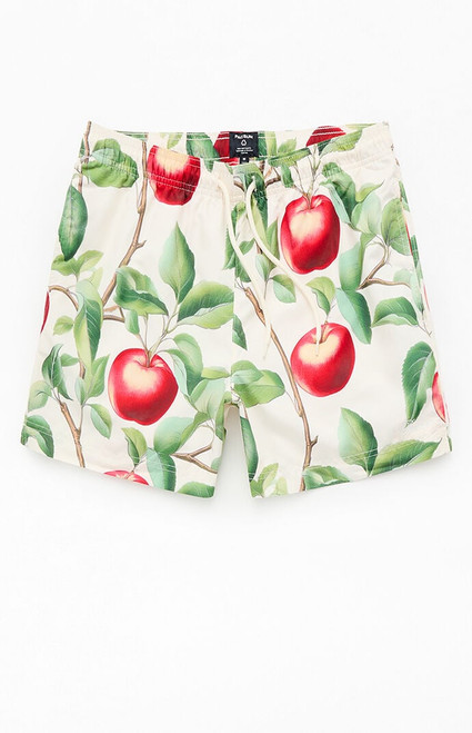 Pacsun Men's Apples Eco 4.5" Swim Trunks - 0150609530052
