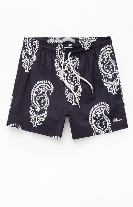 Pacsun Men's Watercolor 4.5" Swim Trunks - 0150609530072