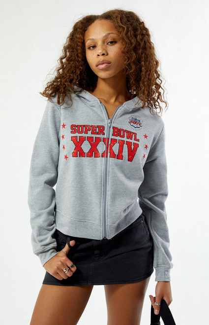 WILD COLLECTIVE Women's x PacSun x Super Bowl 2000 Zip Up Hoodie - 0751610230022