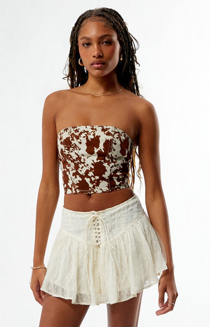 Pacsun Women's Bessie Denim Corset Top - 0731602180008