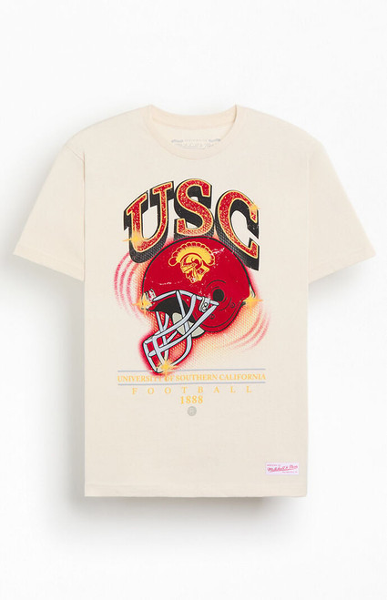 Mitchell & Ness Men's USC Trojans Helmet T-Shirt - 0097514810104