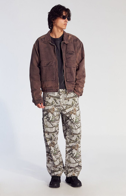 Pacsun Men's Dylan Baggy Jeans Carpenter Light Camo - 0131454210156