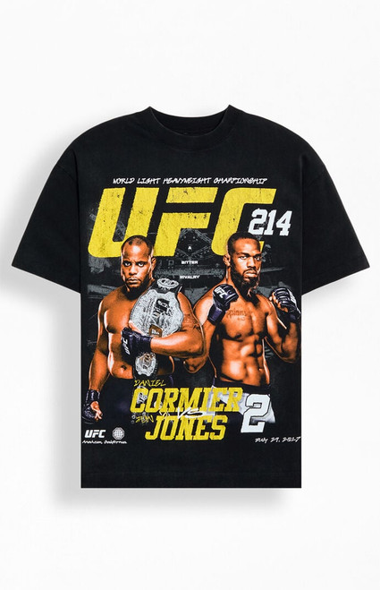 UFC Men's Cormier Vs. Jones 2 Oversized T-Shirt - 0097603260589