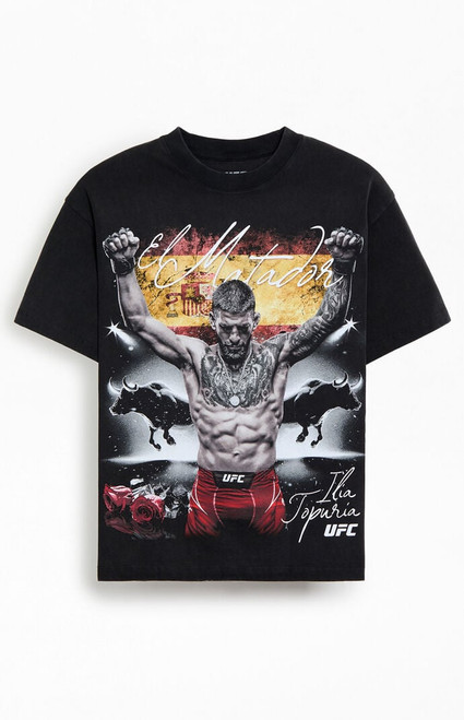 UFC Men's Ilia Topuria Bully Oversized T-Shirt - 0097603260595