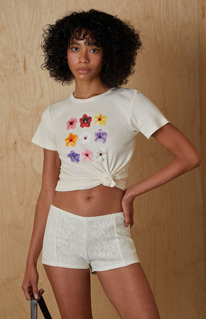 Your Favorite Women's Lace Micro Shorts - 0821471630011