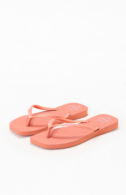 Havaianas Women's Rust Slim Square Flip Flop Sandals - 0517433900002