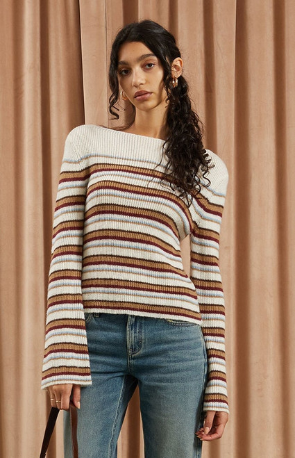 Beverly and Beck Women's Chloe Bell Sleeve Sweater - 0740609850035