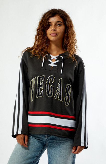 WILD COLLECTIVE Women's x NHL Las Vegas Golden Knights Long Sleeve Hockey Jersey - 0702610230069