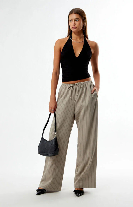 Pacsun Women's Easy Pinstripe Baggy Pants - 0850604850016