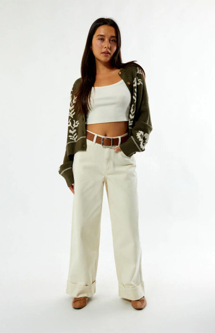 Rhythm Women's Jasper Turnback Baggy Pants - 0850483770014