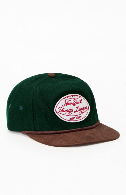 Pacsun Men's NY Varsity League Wool Golfer Dad Hat - 0641603700053