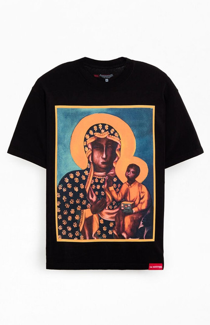 The Marathon Clothing Men's Black Madonna T-Shirt - 0097611310005