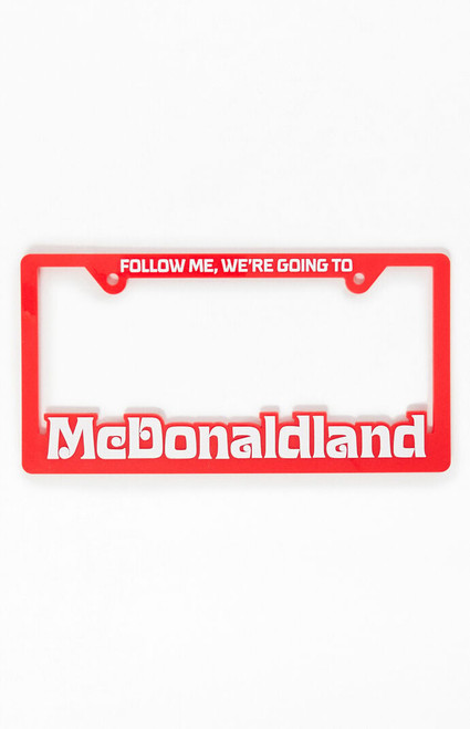 McDonaldland Men's Follow Me License Plate Frame - 0685460120002
