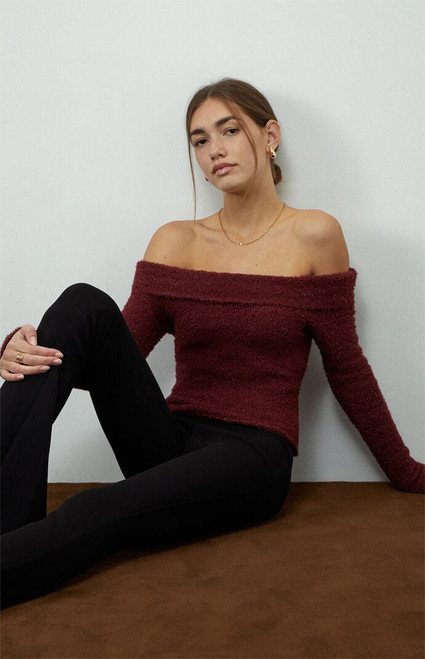 Beverly and Beck Women's Cadence Off-The-Shoulder Sweater - 0740484260171