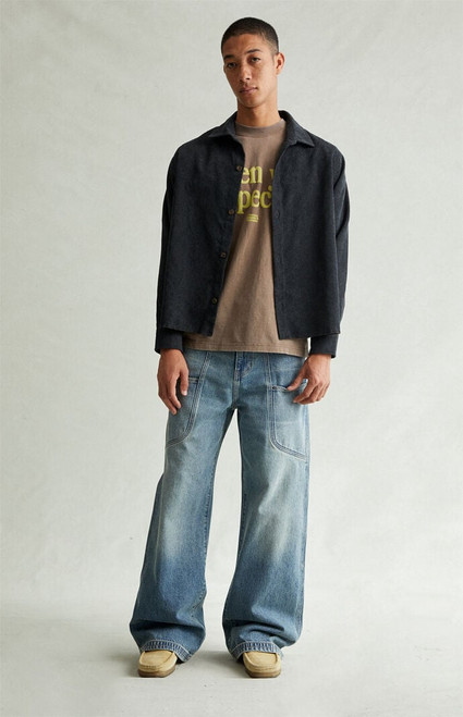 Pacsun Men's Blake Extreme Baggy Jeans Medium Blue - 0131454210188