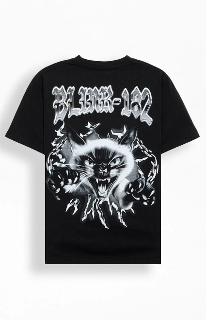Men's Blink 182 Cat T-Shirt - 0097511160089