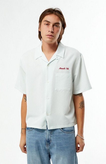 Pacsun Men's Ribbon Woven Camp Shirt - 0180611140020