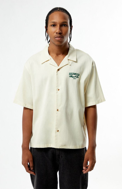 Pacsun Men's Redwood Woven Camp Shirt - 0180611140021