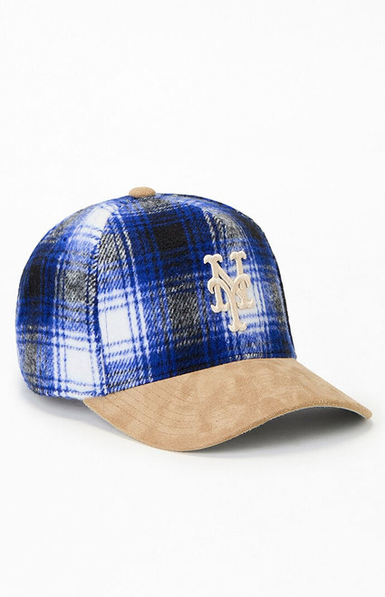 Mitchell & Ness Men's MLB Plaid NY All Star Game Pro Snapback Hat - 0641514810045