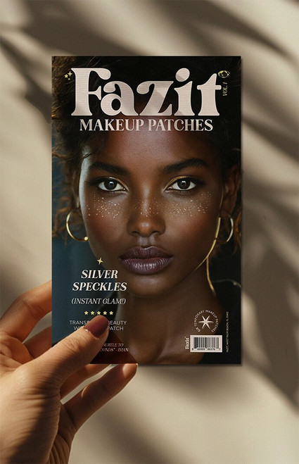 FAZIT BEAUTY Women's Silver Glitter Freckles Makeup Patches - 0639611510004