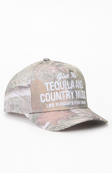 Los Sundays Men's Tequila And Country Music Camo Snapback Hat - 0641522800022