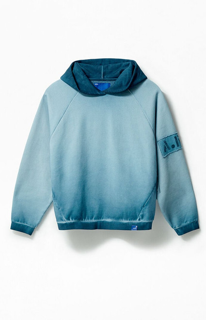 A.R.C. Men's Blue Vintage Wash Heavyweight Oversized Fleece Hoodie - 0140484260091