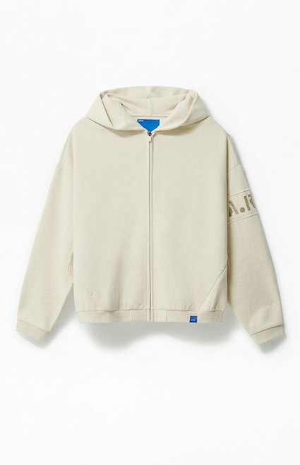 A.R.C. Men's Heather Oatmeal Heavyweight Full Zip Hoodie - 0140484260094