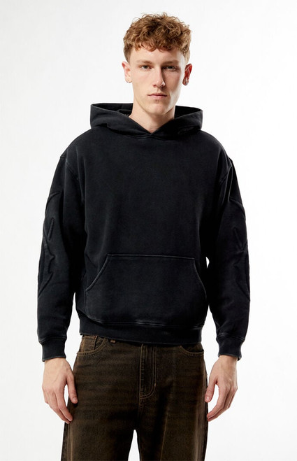 Pacsun Men's Cyber Embossed Hoodie - 0193522800026