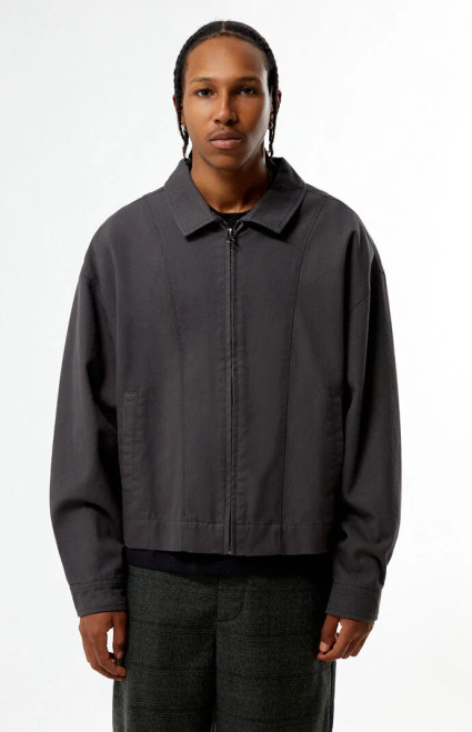 Pacsun Men's Gray Double Seams Gas Jacket - 0201611140007